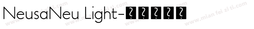 NeusaNeu Light字体转换